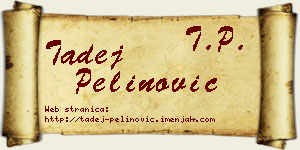 Tadej Pelinović vizit kartica